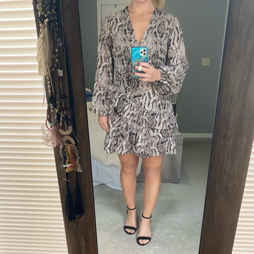 Snake print dress!